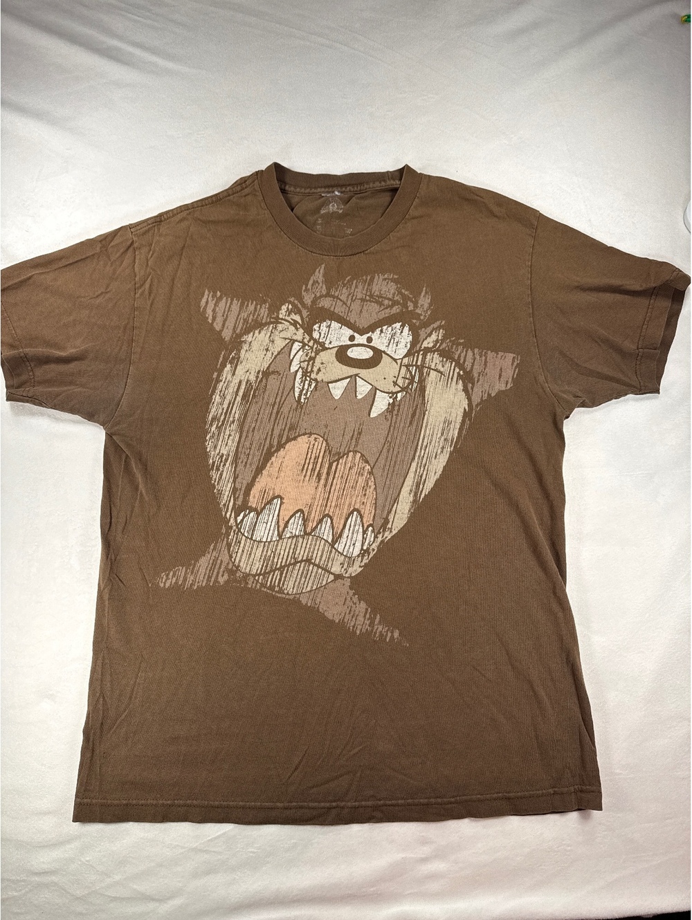 Vintage Y2K Looney Tunes Taz Brown Graphic T-Shirt